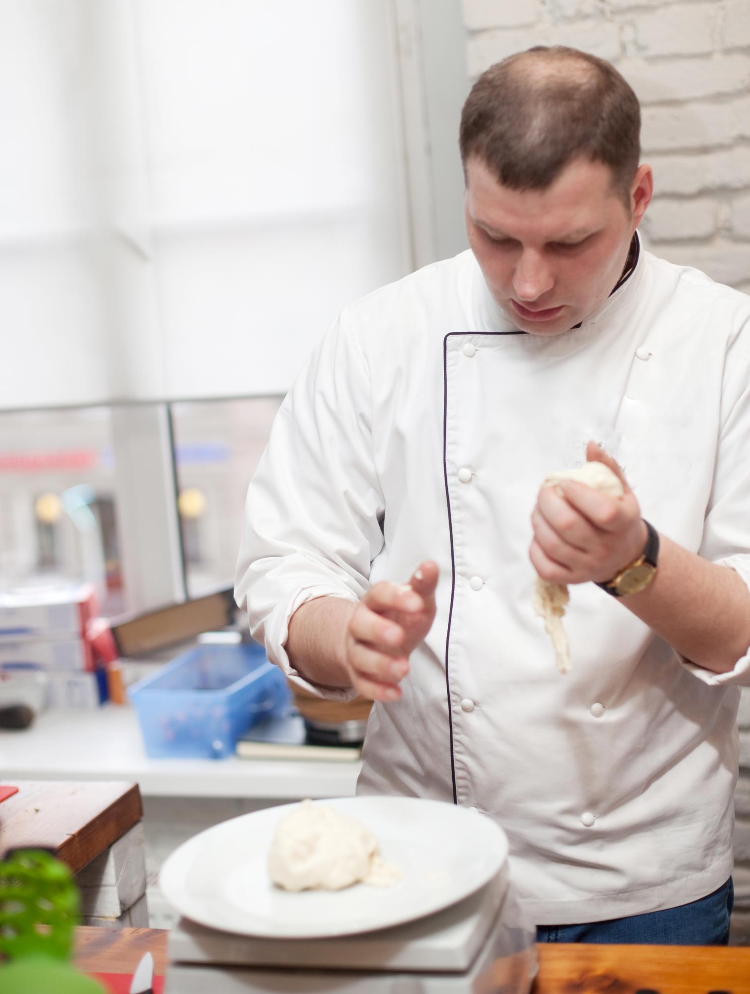 Instructor presenting plating technique